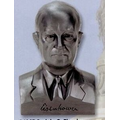 5" Dwight D Eisenhower Bank Bust/ Book Ends